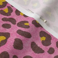 Animalier-Leopard Print-Mocha & Chartreuse On Pink