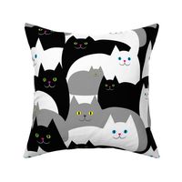 Fat Cats Watching You - 15 inch