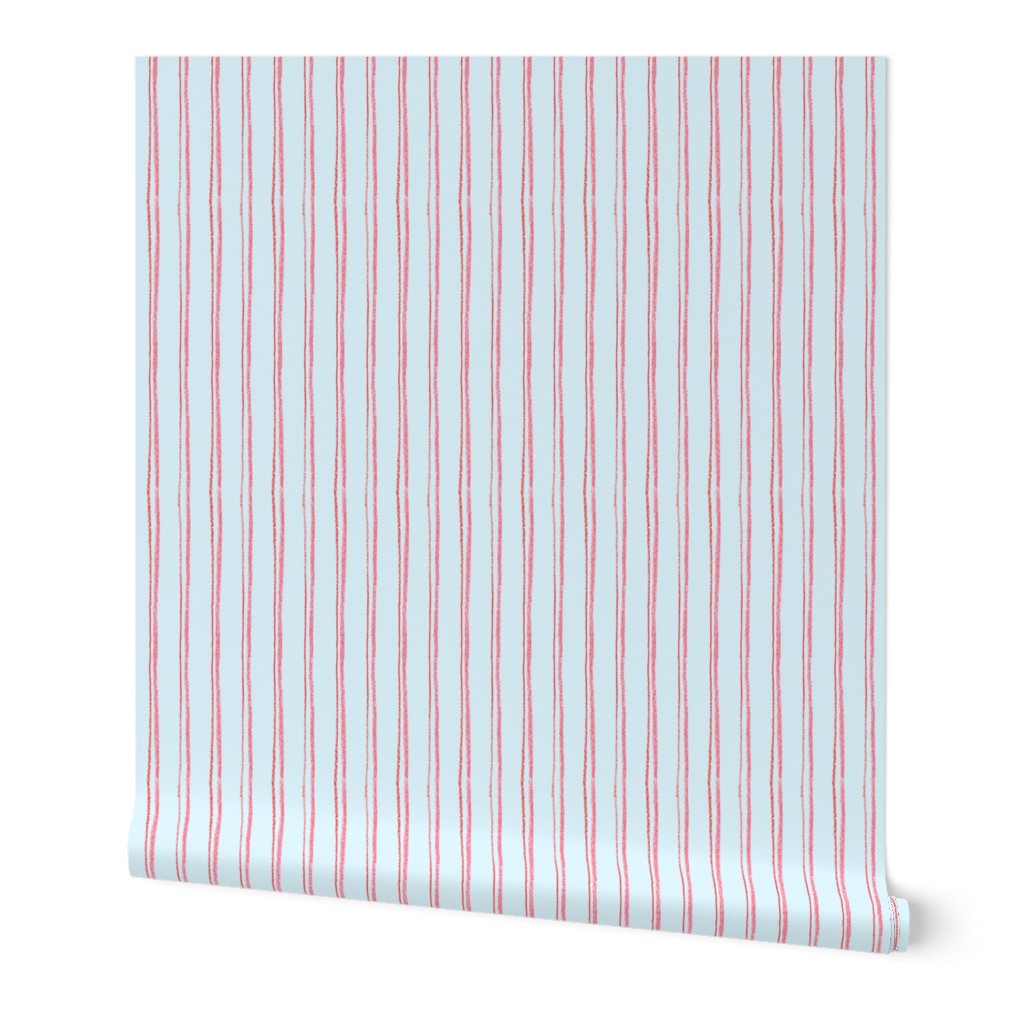 Pencil Stripe blue-red