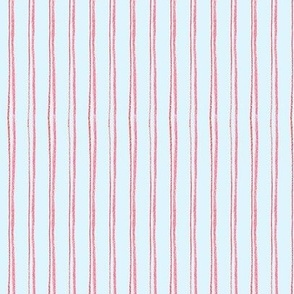 Pencil Stripe blue-red