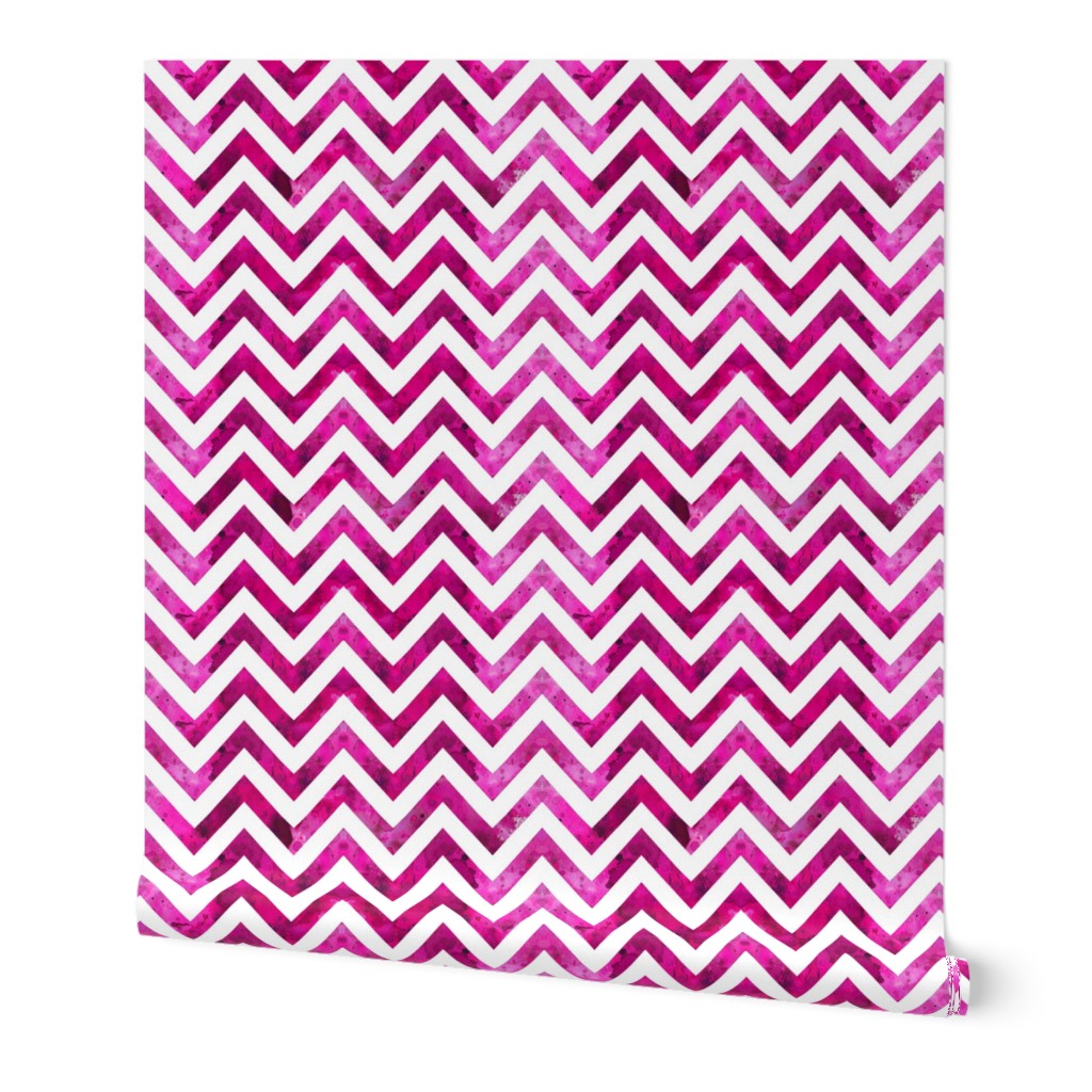 watercolor chevron purple pink white