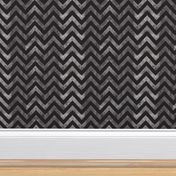 watercolor chevron grey black