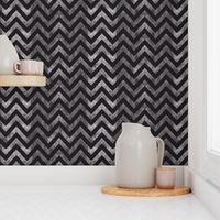 watercolor chevron grey black