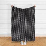 watercolor chevron grey black