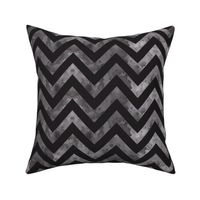 watercolor chevron grey black