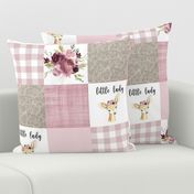 little lady fawn patchwork - burgundy blush