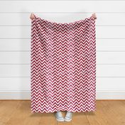 watercolor chevron red white