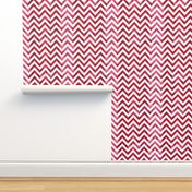 watercolor chevron red white