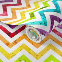 watercolor chevron rainbow larger scale