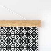 Tribal Black and White Tile