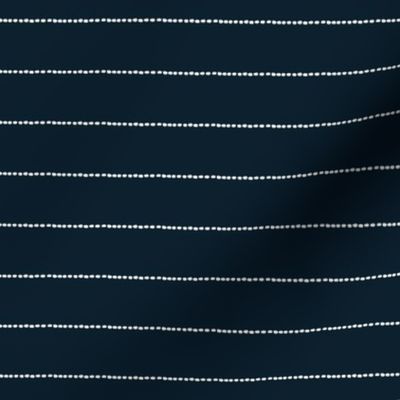 small oliver stripes: midnight blue