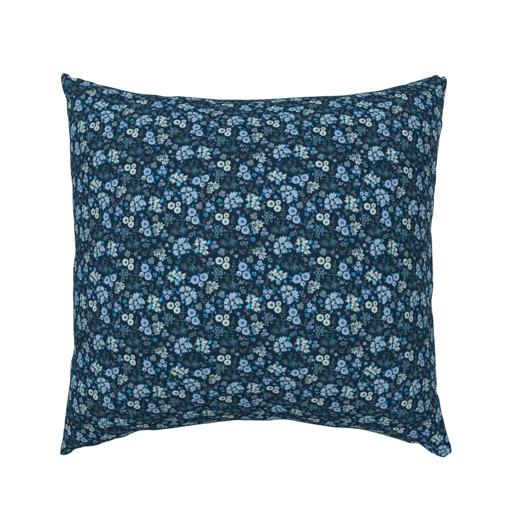 Little flowers Blue navy Micro