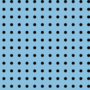 Black Dots on Baby Blue