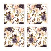 plum fall floral