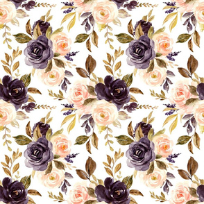 plum fall floral