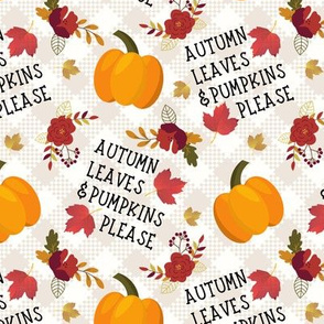 Autumn Leaves & Pumpkins Please - medium