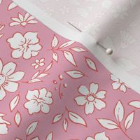 Ditsy Floral on Musk Rose-medium scale