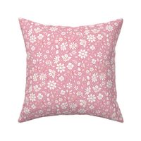 Ditsy Floral on Musk Rose-medium scale