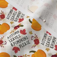 Autumn Leaves & Pumpkins Please - small