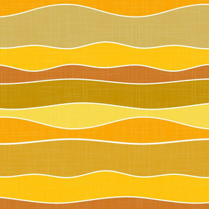 magic dunes - abstract yellow waves - yellow hills