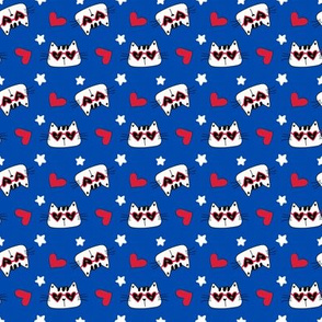 Red White And Blue Cool Cats