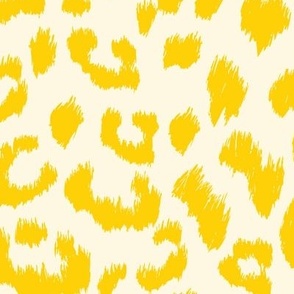 Small Leopard Butter Yellow