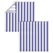 Very Peri purple and white one inch stripes - vertical