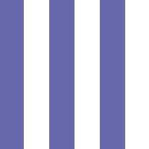 Very Peri purple and white one inch stripes - vertical