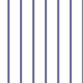 White with narrow Very Peri stripes - vertical