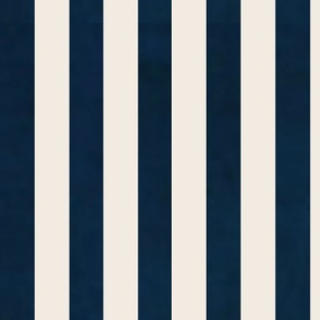 stripes wide navy cream - VERTICAL 
