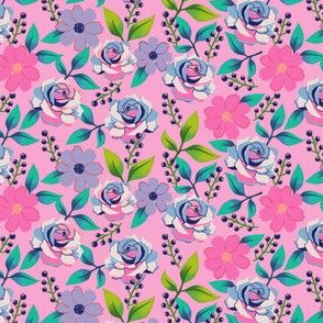 Pink and Purple Floral