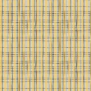 Yellow black and grey basket weave