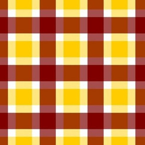 Plaid - Maroon and Gold - 1