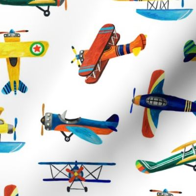painted airplanes pattern 