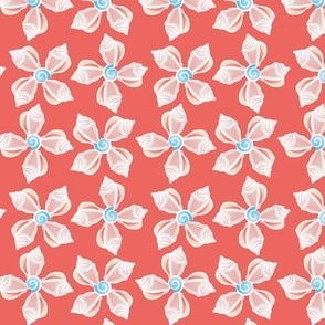 Seashell Flowers coral