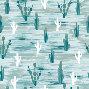 Arizona teal cactus delight