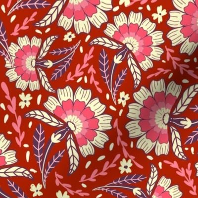 Amour Folksy floral magenta