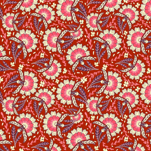 Amour Folksy floral magenta