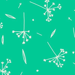 Grass mint lineart minimalist nondirectional