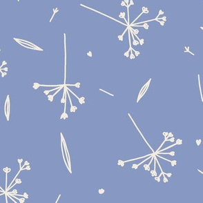 Grass babyblue lineart minimalist nondirectional