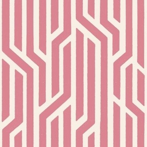 Pink Geometric Lines (large scale)