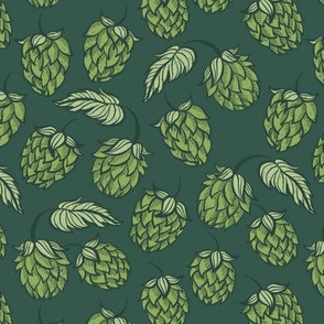 Hops Botanical in Green - Medium