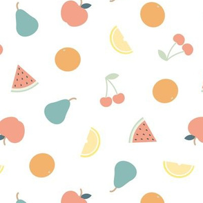 fruit - summer fruit - pink/mint/orange - LAD21