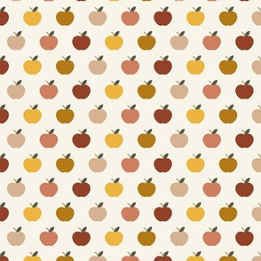 (small scale) apples - multi golden - back to school - LAD21