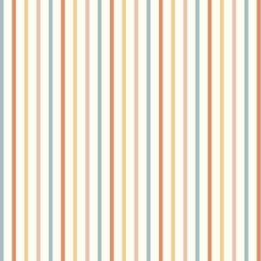 (small scale) summer stripes - multi soft colors - LAD21