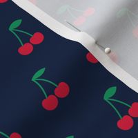  cherries - simple cherry - navy - LAD21