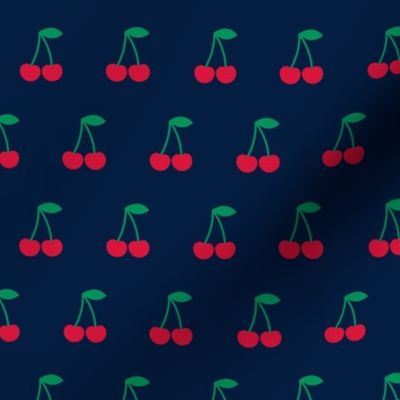  cherries - simple cherry - navy - LAD21