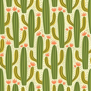 Medium | Cactus Country | Saguaro Green and Earthy Coral