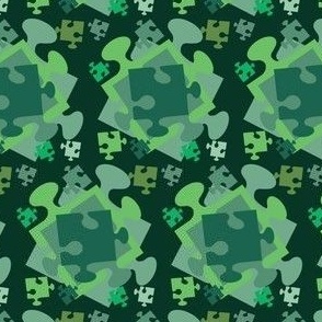 Jigsaw Jumble Green