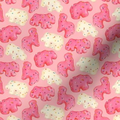 Frosted Animal Cookies - Pink
